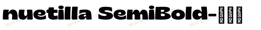 nuetilla SemiBold字体转换